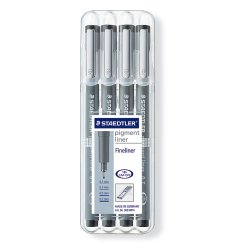 Pigment liner 308 WP4, 4 linjebredder